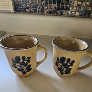 Set of 2 Pfaltzgraff Folk Art Mugs